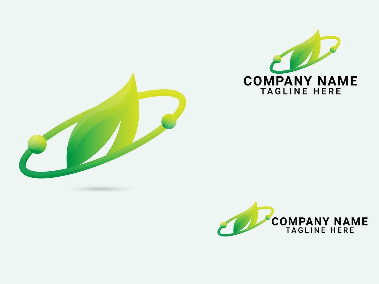 Eco Planet logo design. Eco logo. Planet leaf vector. Colorful. Natural design. Creative. Green leaf. Planet vector. Business. Space vector