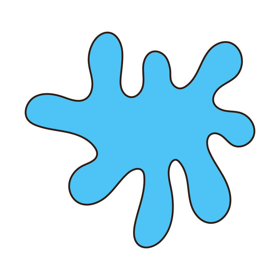 Speech bubble in the form of a spot. Decorative abstract geometric element. vector