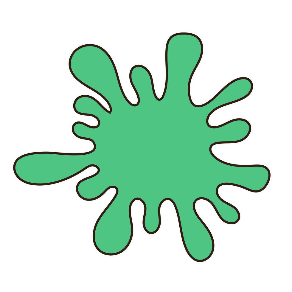 Speech bubble in the form of a spot. Decorative abstract geometric element. vector