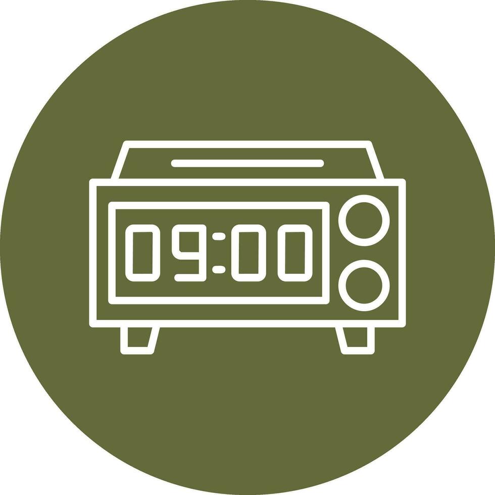 Digital Clock Vector Icon