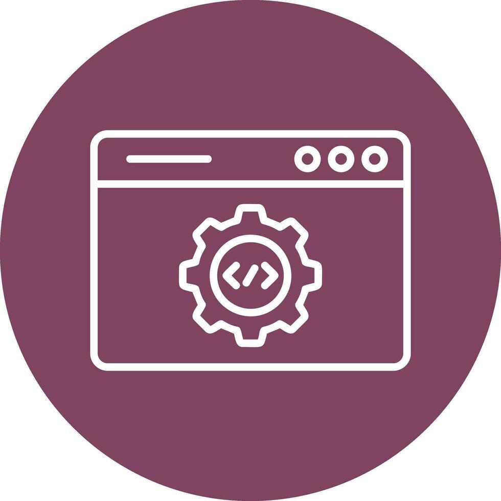 icono de vector de desarrollo web