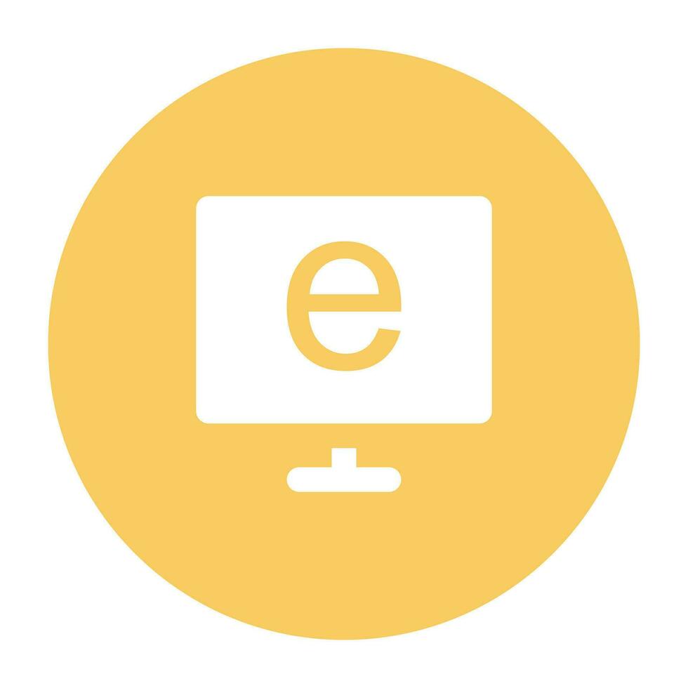 Science and Lab Flat cicular icon vector