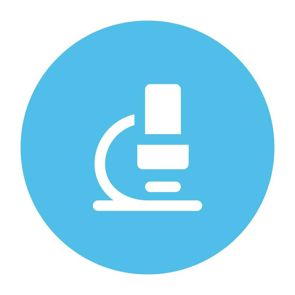 Science and Lab Flat cicular icon vector