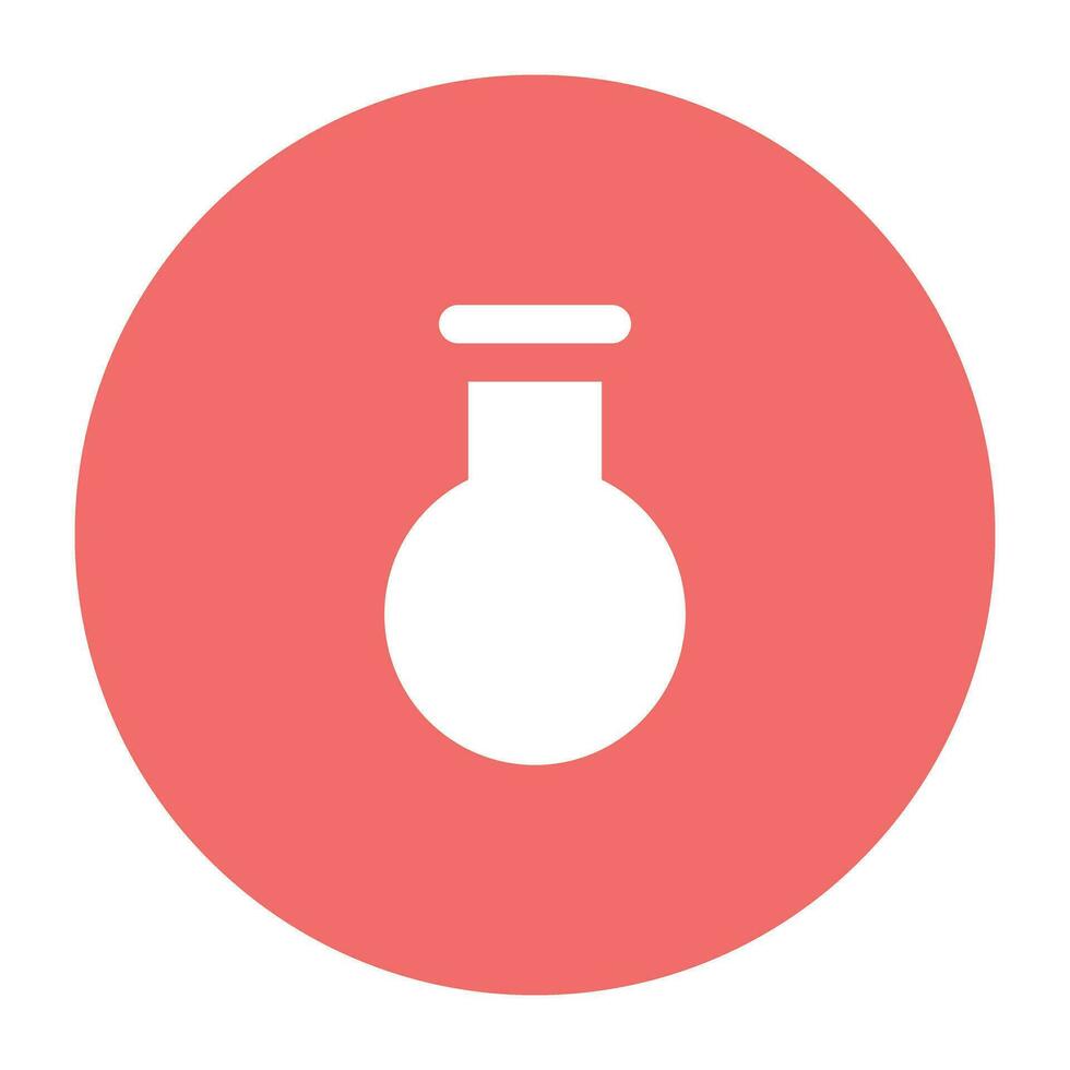 Science and Lab Flat cicular icon vector
