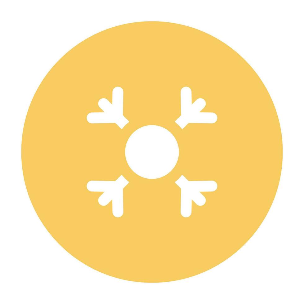 paquete de copos de nieve plano icono vector