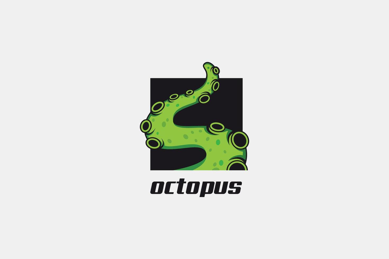 pulpo logo y vector ilustración