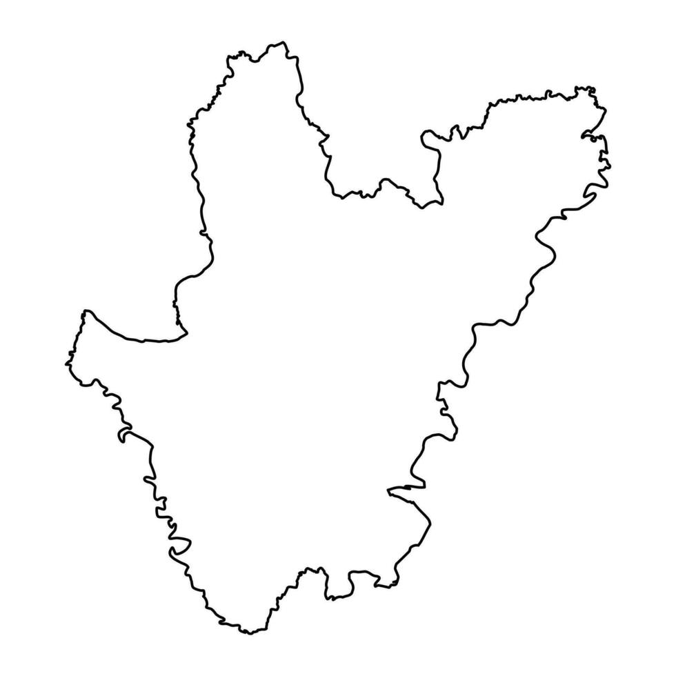 Dhaka division map, administrative division of Bangladesh. vector