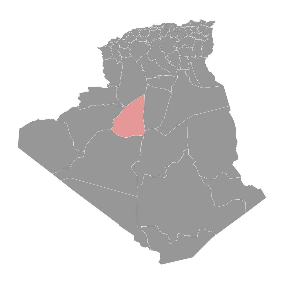 Timimoun province map, administrative division of Algeria. vector