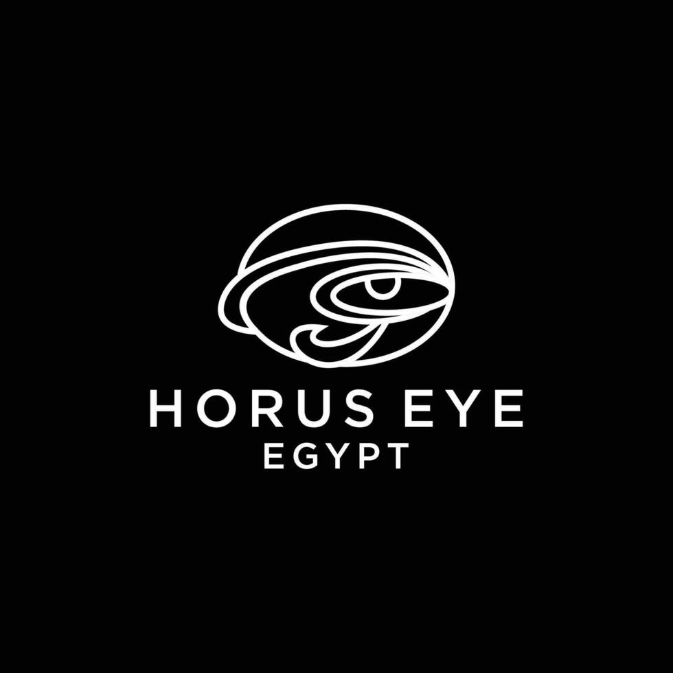 ojo de horus logo icono diseño modelo. elegante lujo plano vector