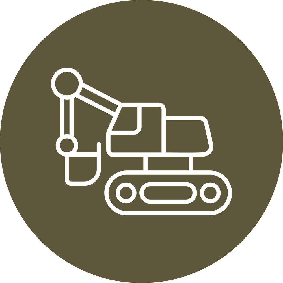 Excavator Vector Icon