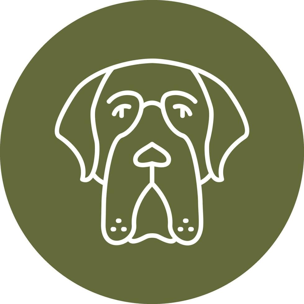 Saint Bernard Vector Icon