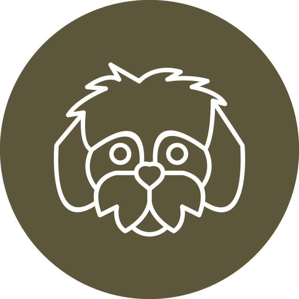 shih tzu vector icono