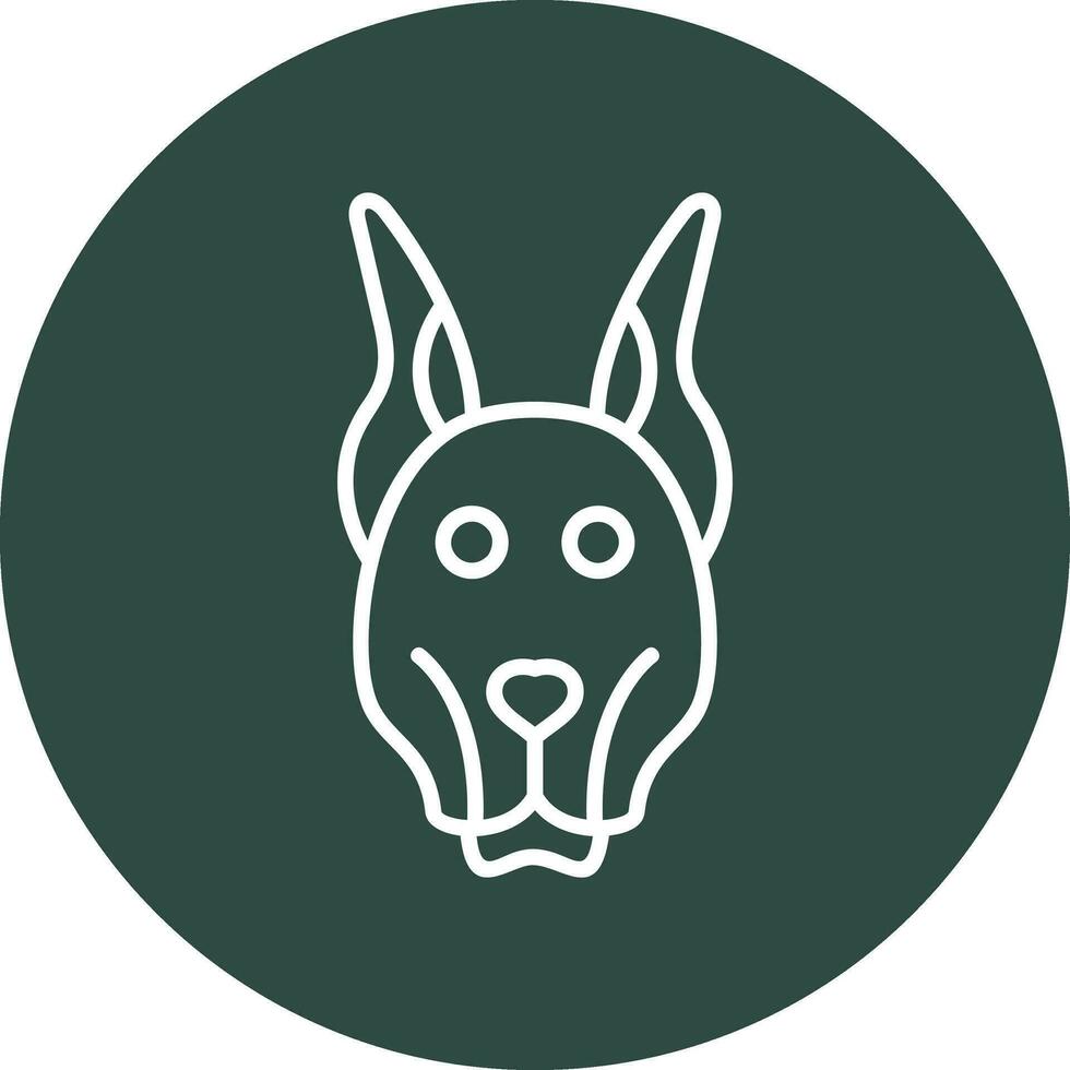 Doberman Vector Icon