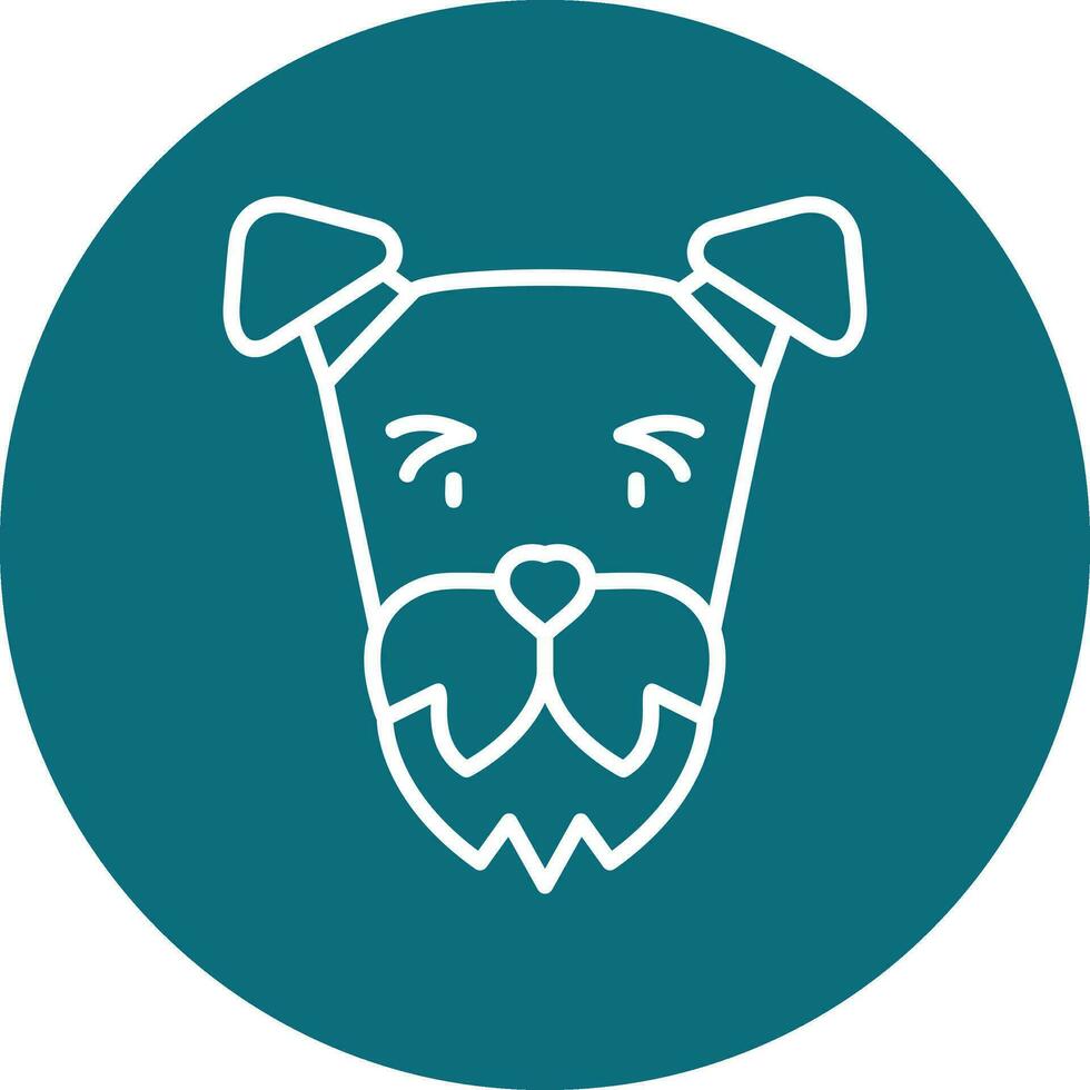 airedale terrier vector icono