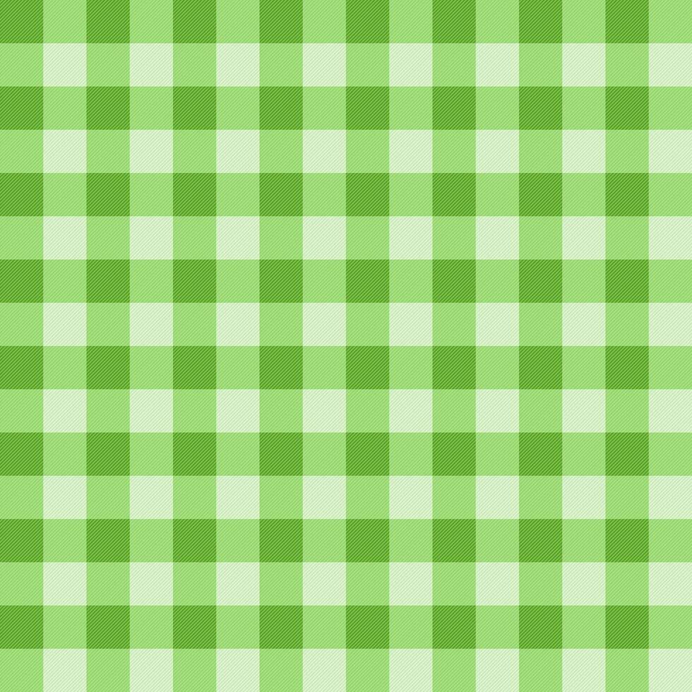 Light Green Gingham Vector Texture Seamless Pattern