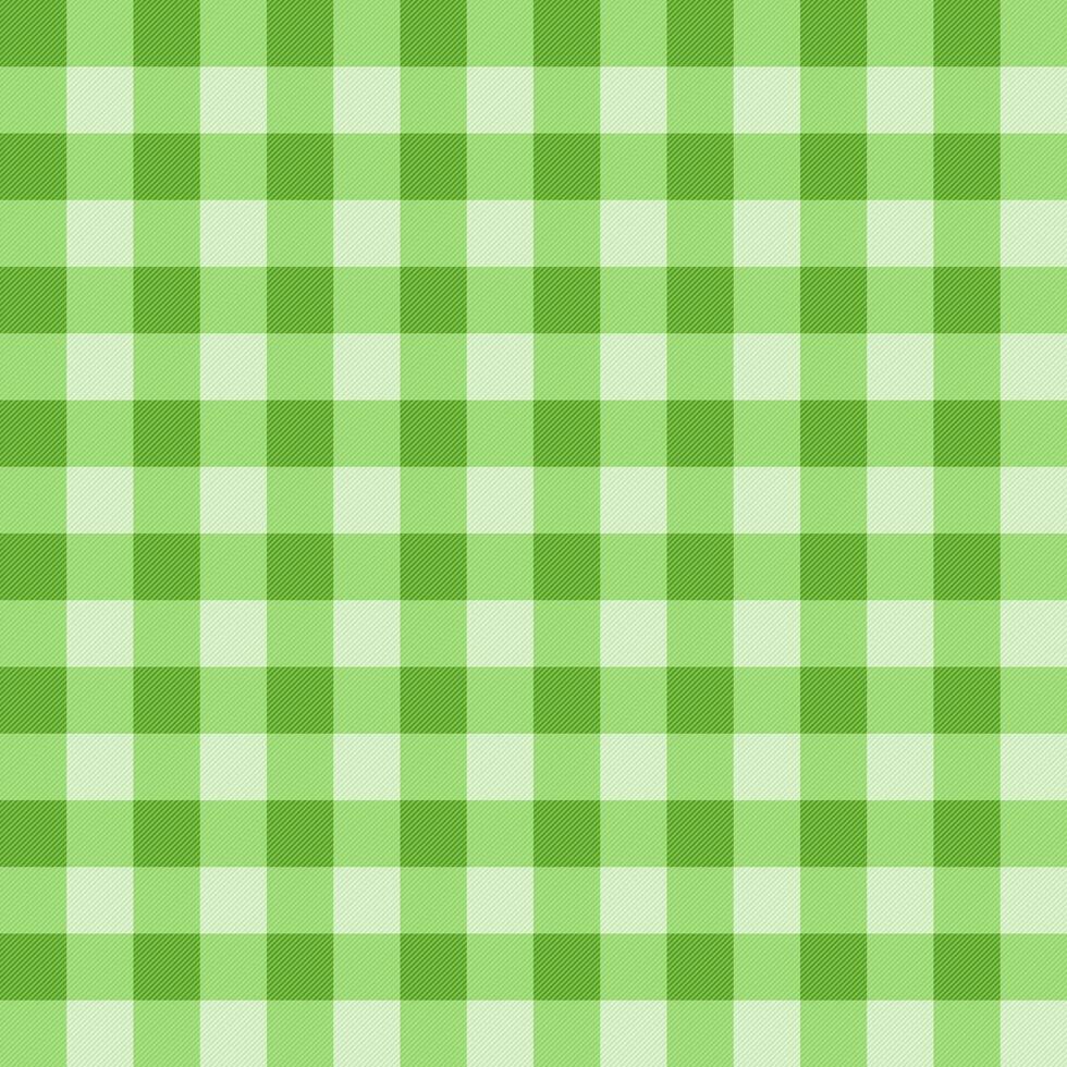 Light Green Gingham Vector Texture Seamless Pattern