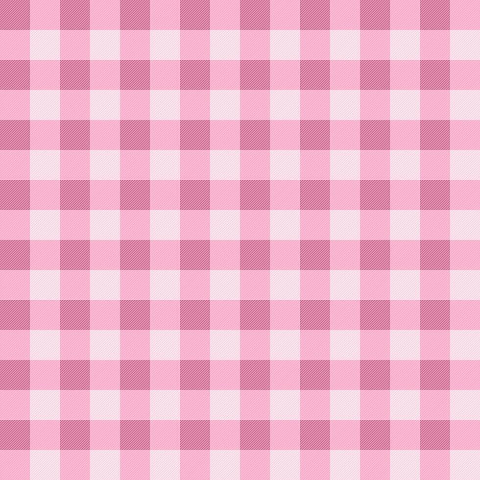 Light Pink Gingham Vector Texture Seamless Pattern