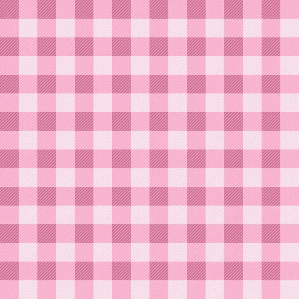 Light Pink Gingham Vector Texture Seamless Pattern