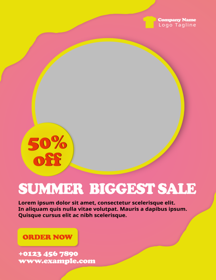 PSD editable summer biggest sale social media post and business template