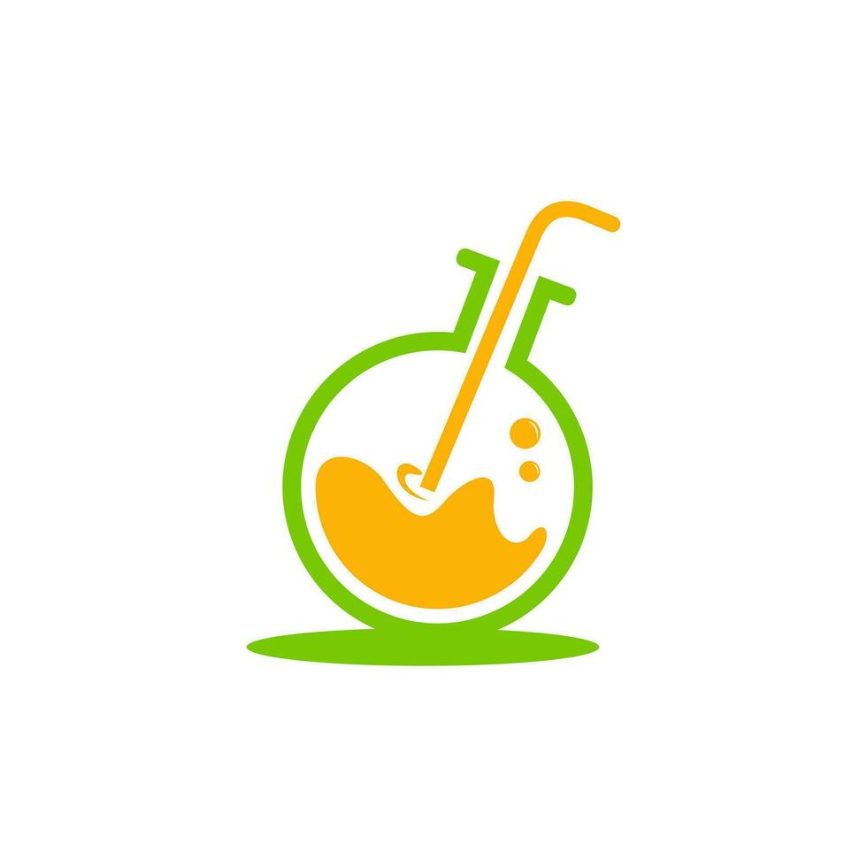 Lab Juice Logo Vector Template