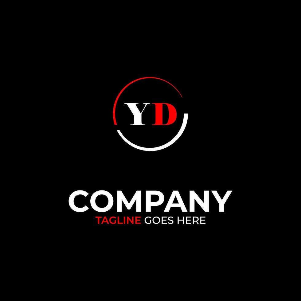 YD creative modern letters logo design template vector