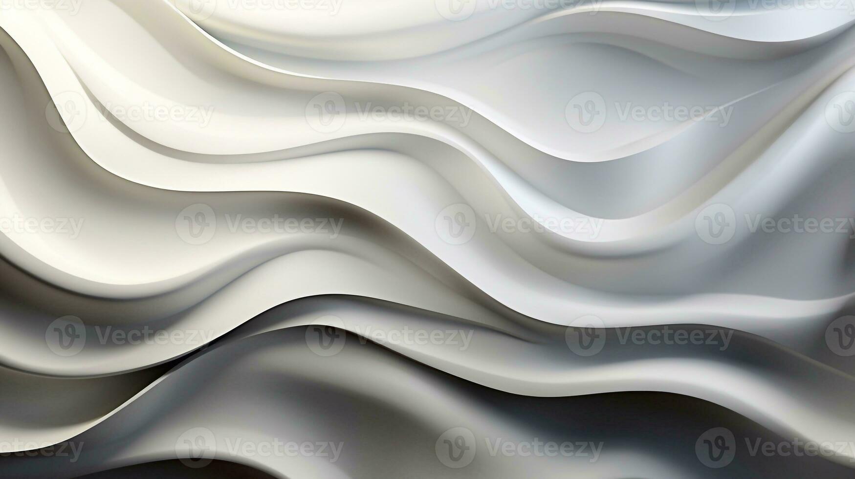 Abstract Harmony Delicate Dance of White and Subtle Grey Generative AI photo