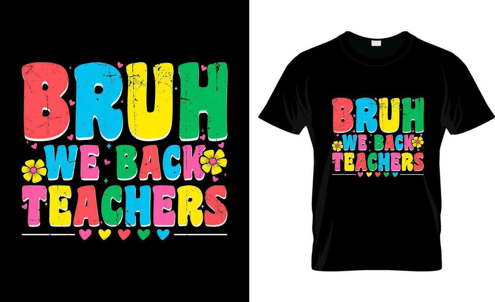 teachers back to school t-shirt design vector