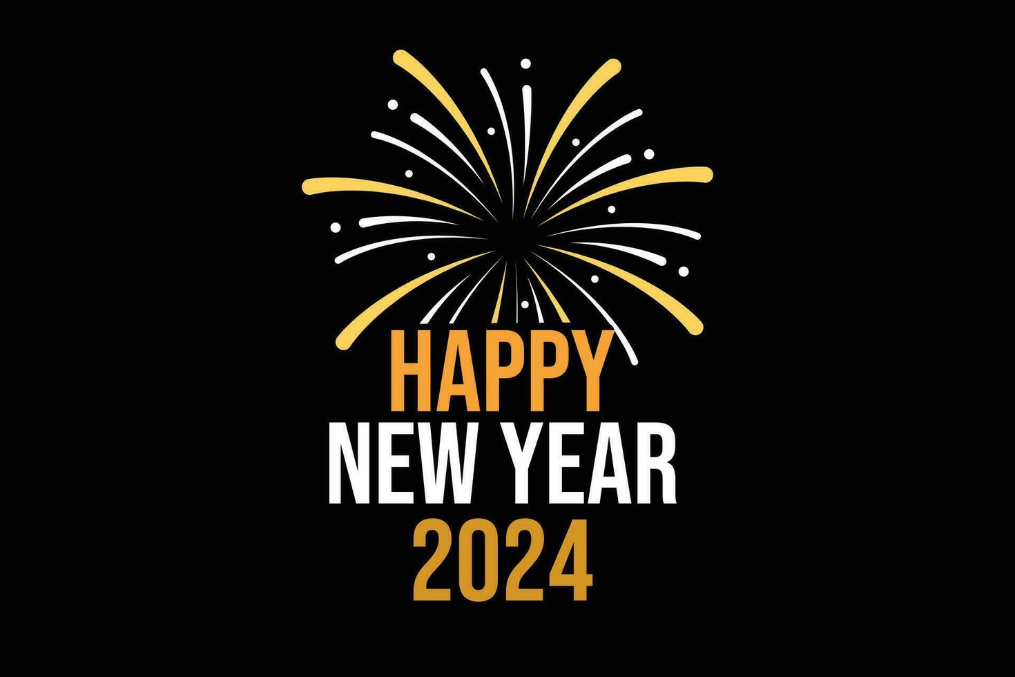 happy new year 2024 vector