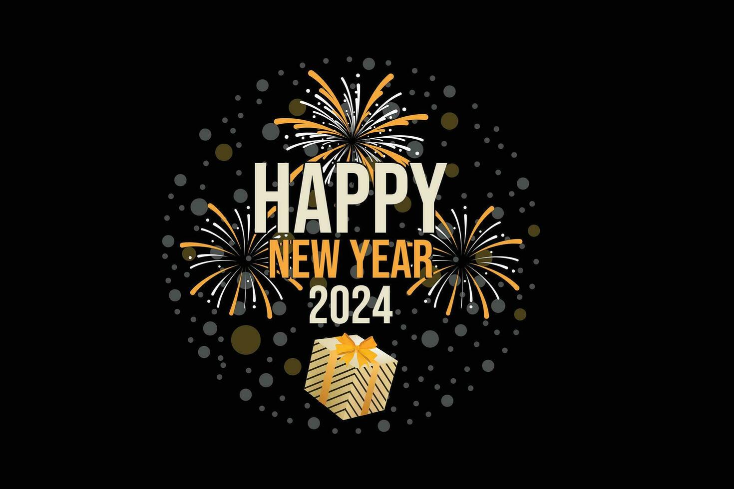 happy new year 2024 vector