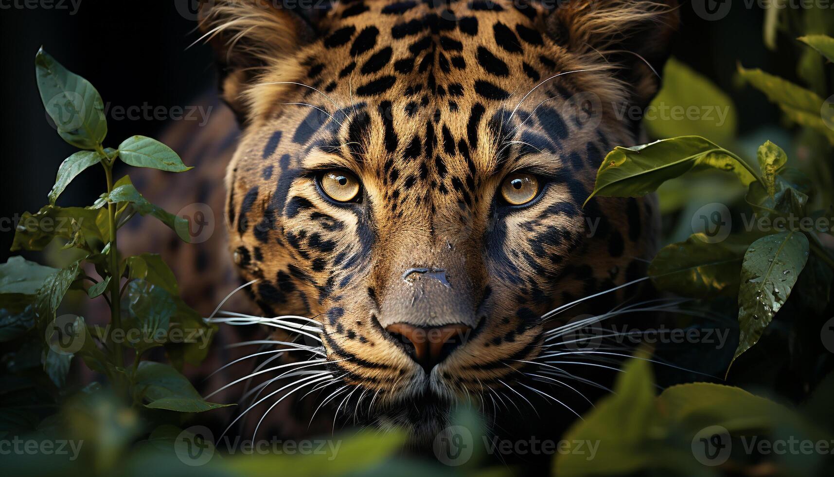 majestuoso Bengala tigre, gato montés, curioso, a rayas, manchado, grande, peligroso generado por ai foto