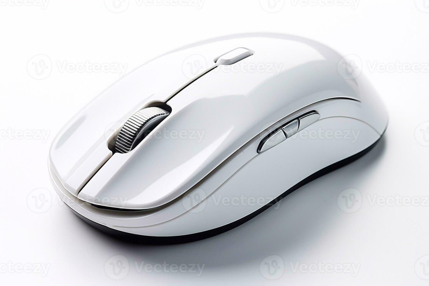 Digital Dexterity Take on White Background Mouse Generative AI photo