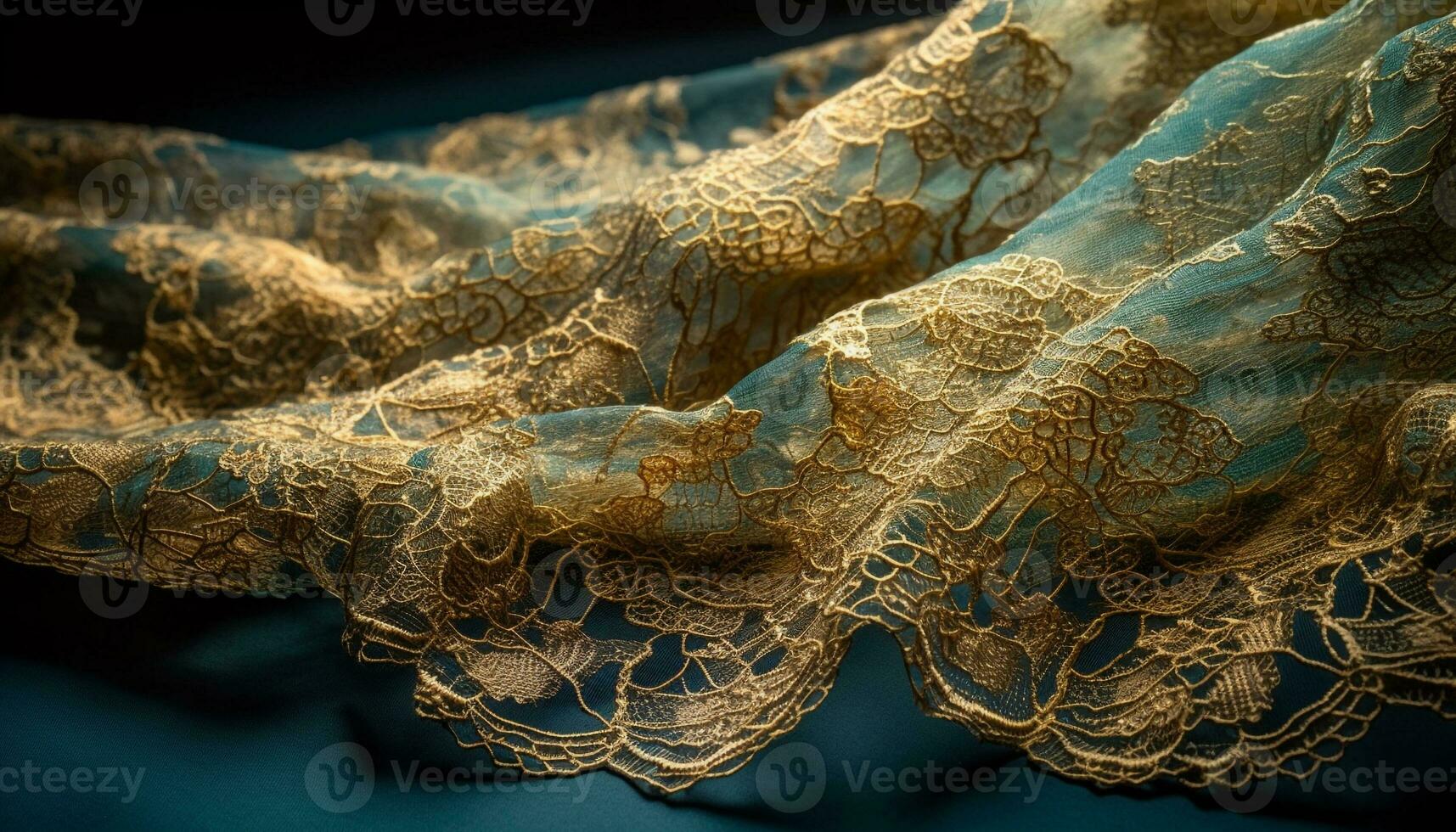 Silk elegance, fashion curtain, luxury clothing, embroidery decor, old fashioned beauty generated by AI photo