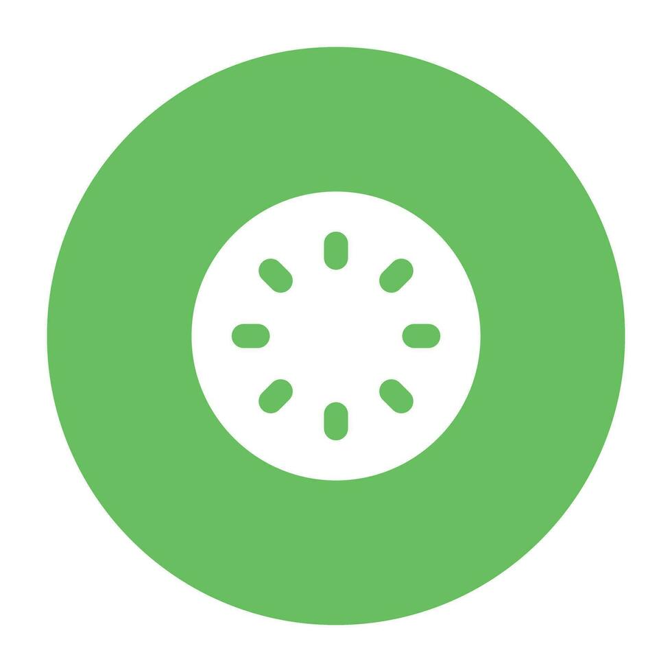 Nature and Weather Flat Round vector
