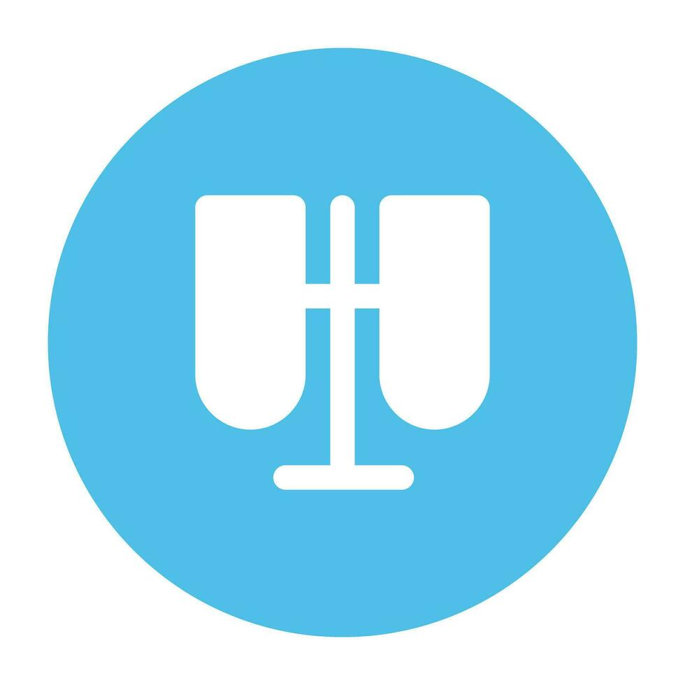 Science and Lab Flat cicular icon vector