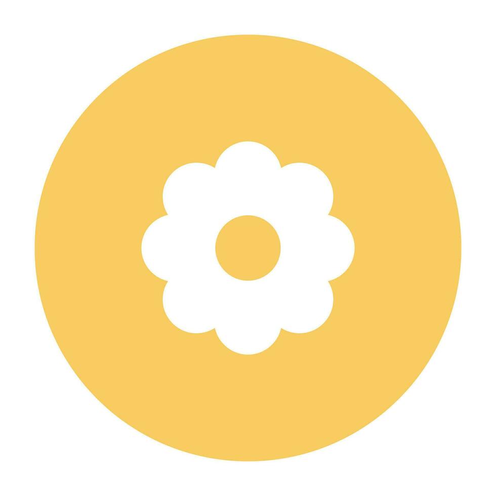 Nature and Weather Flat Round vector