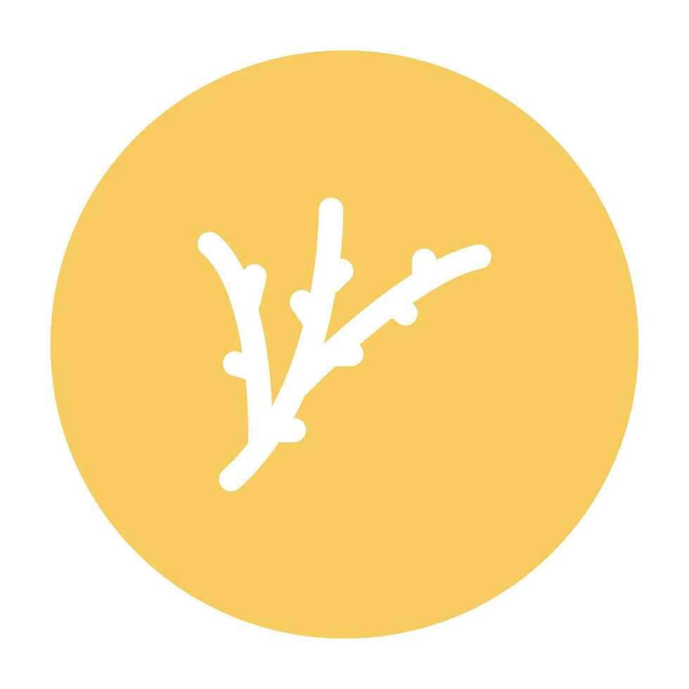 Nature and Weather Flat Round vector
