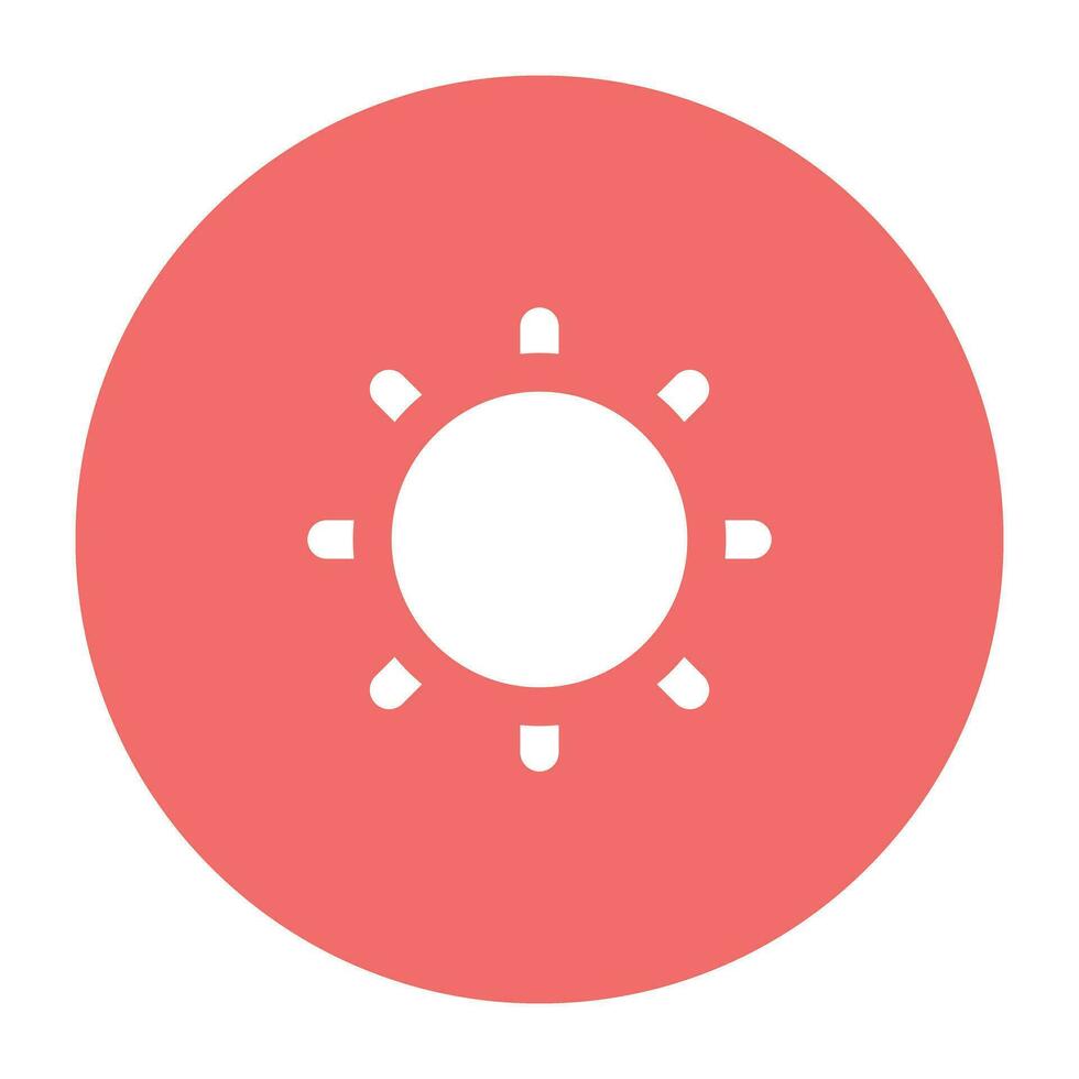 Nature and Weather Flat Round vector