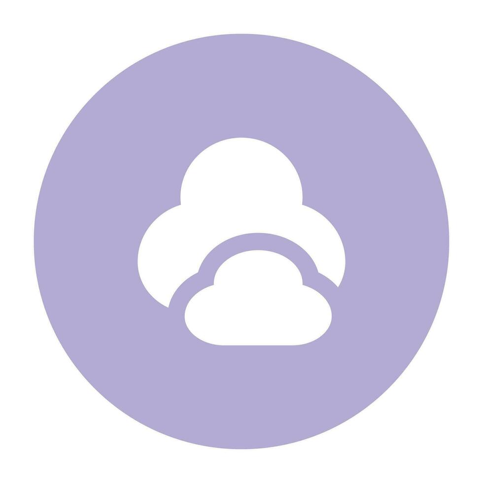 Nature and Weather Flat Round vector