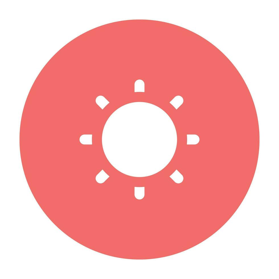 Foliage and Blossom Flat Round Icon vector