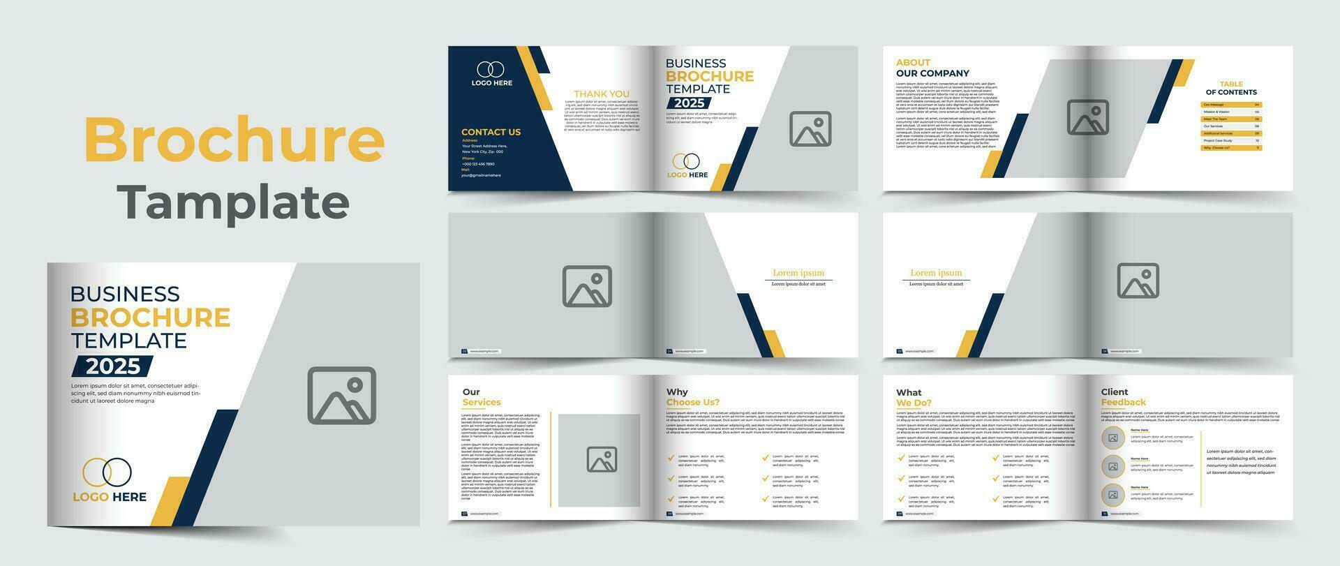 corporate company profile brochure template design vector