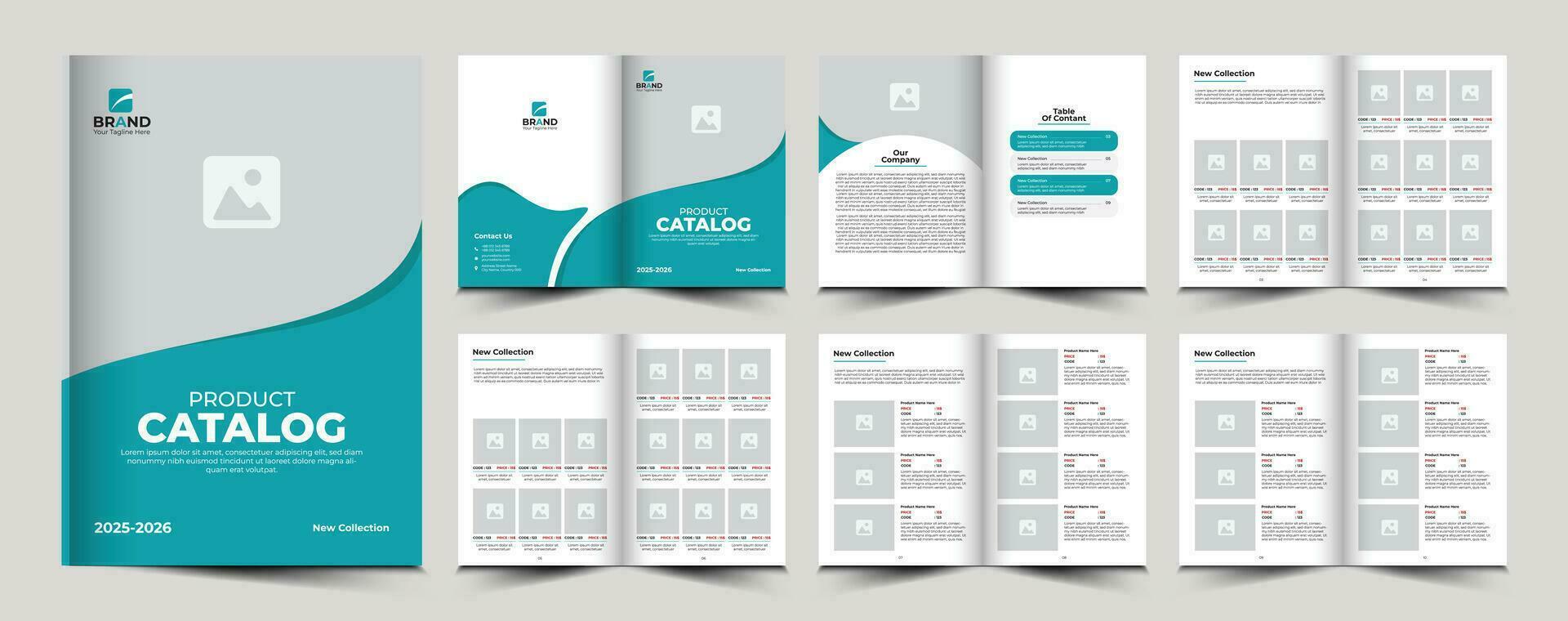 Product catalog or catalogue template design vector