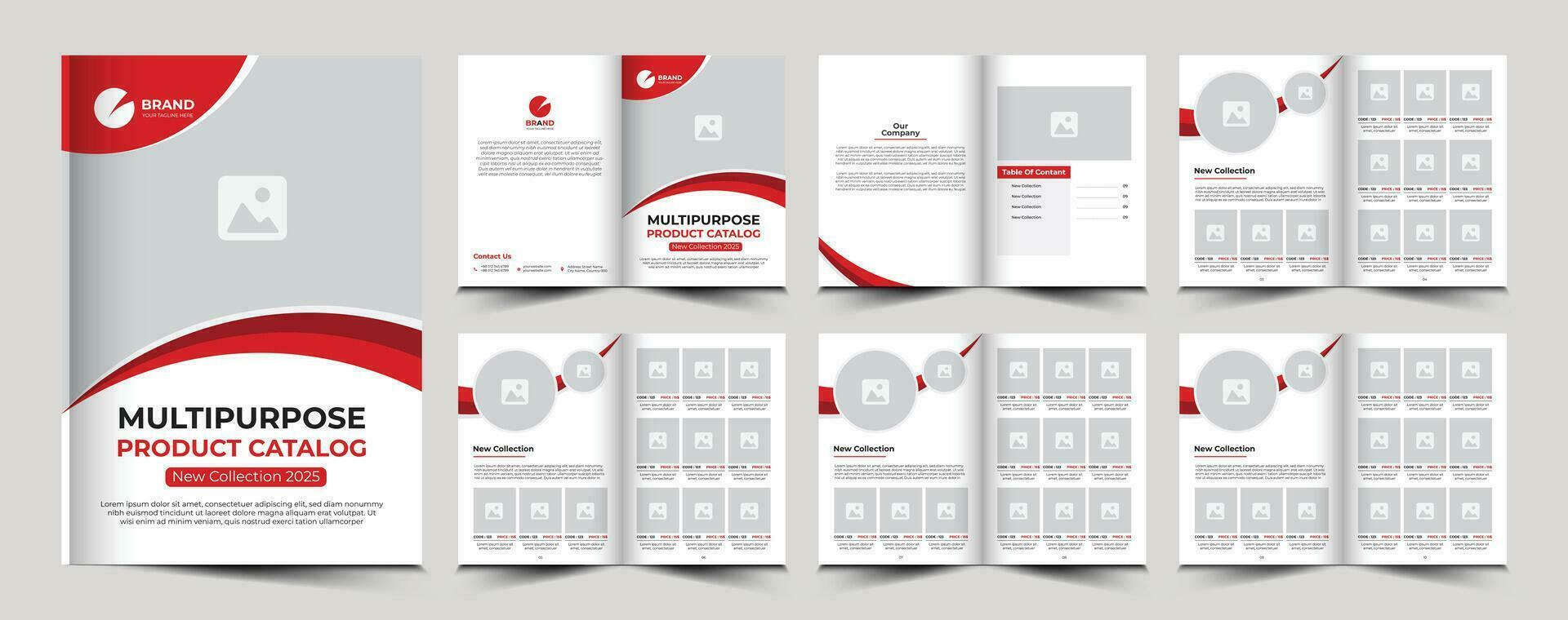 Product catalog or catalogue template design vector