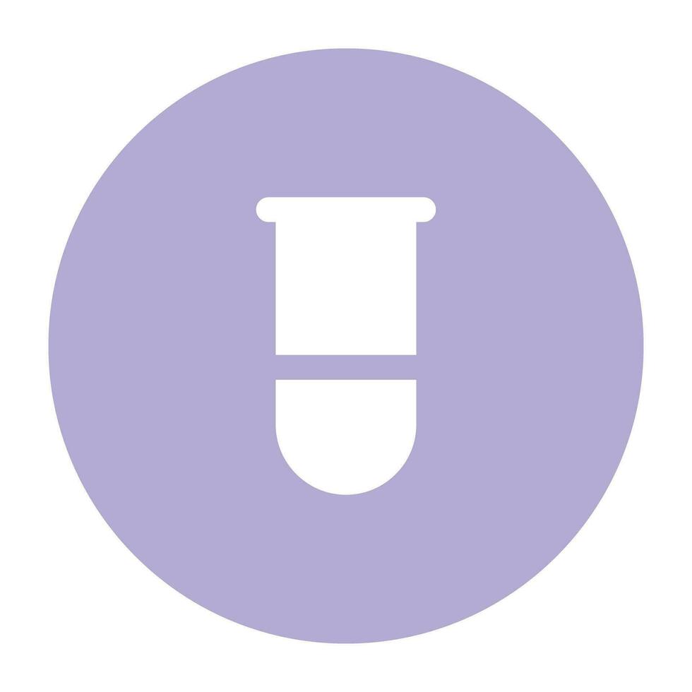 Science and Lab Flat cicular icon vector