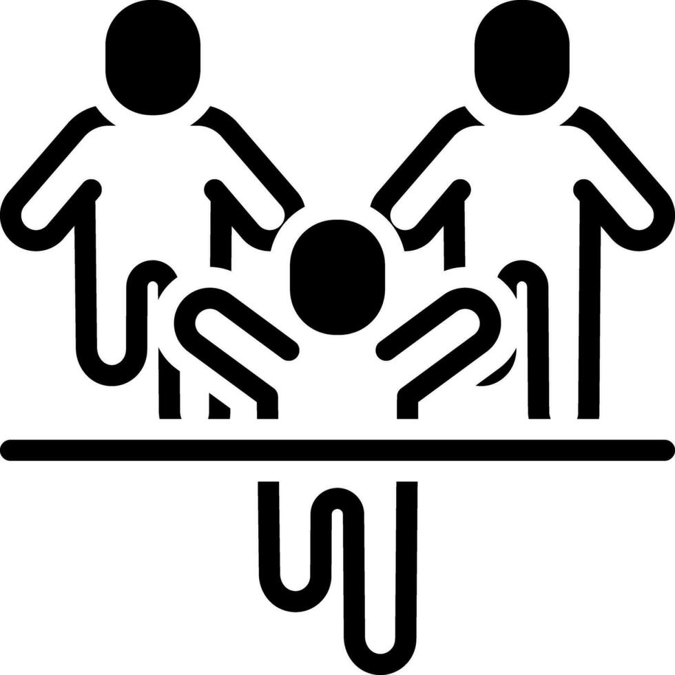 solid icon for marathon vector