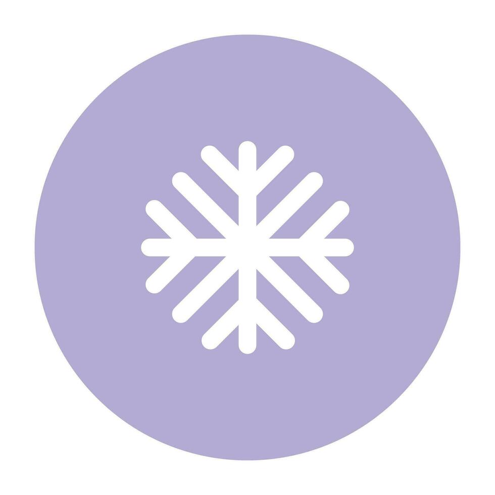 paquete de copos de nieve plano icono vector