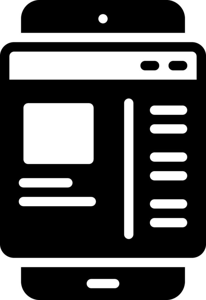 solid icon for post vector
