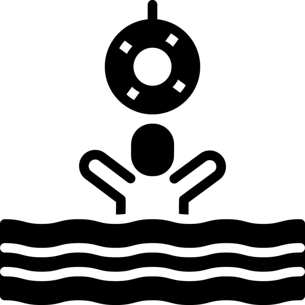 solid icon for survival vector