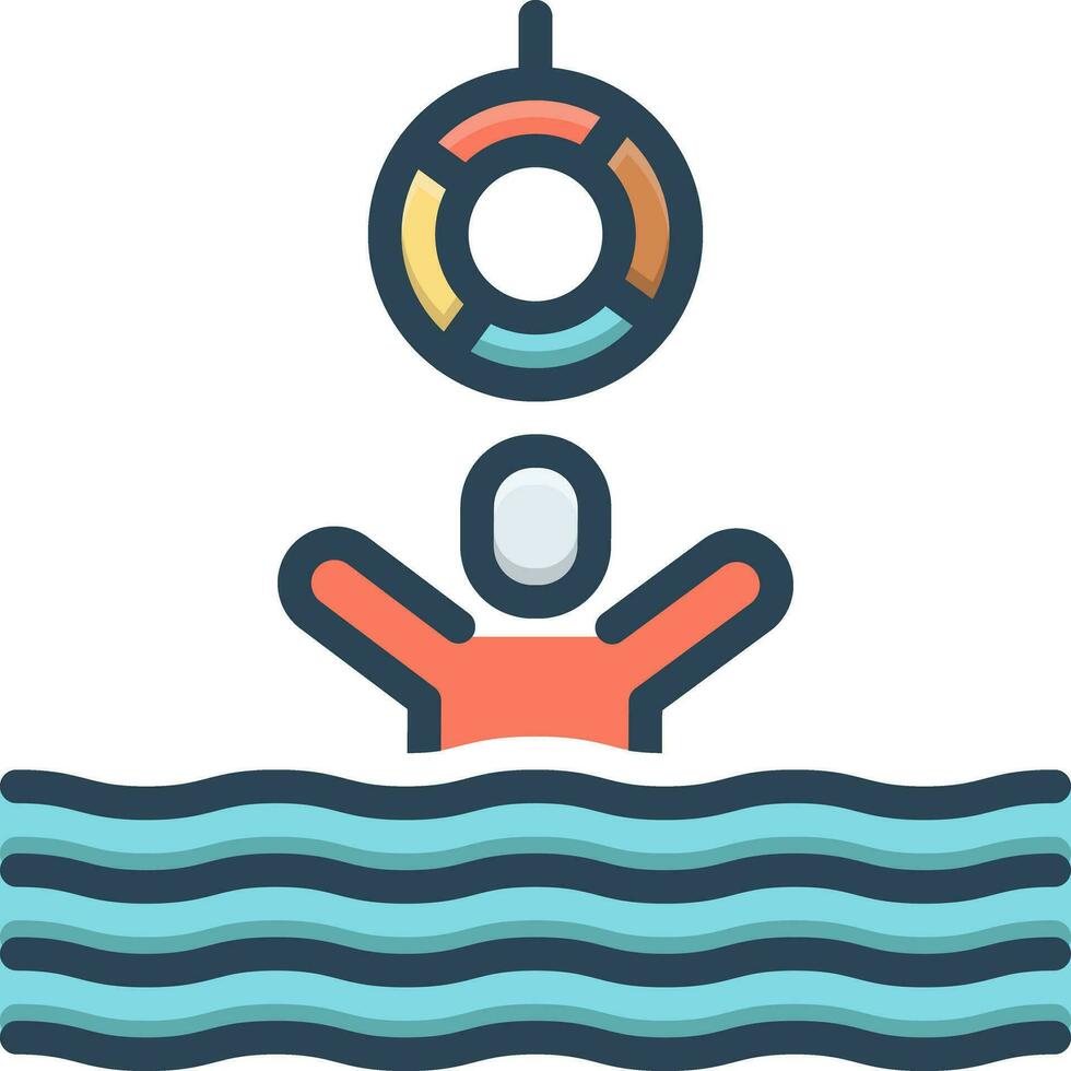 color icon for survival vector