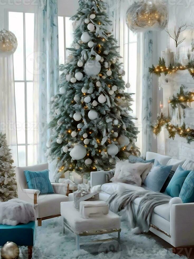 decoraciones para árboles de navidad foto