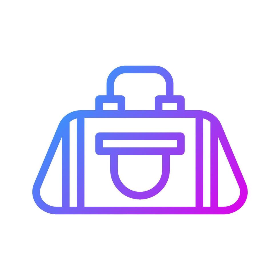 Backpack icon Gradient purple sport symbol illustration. vector